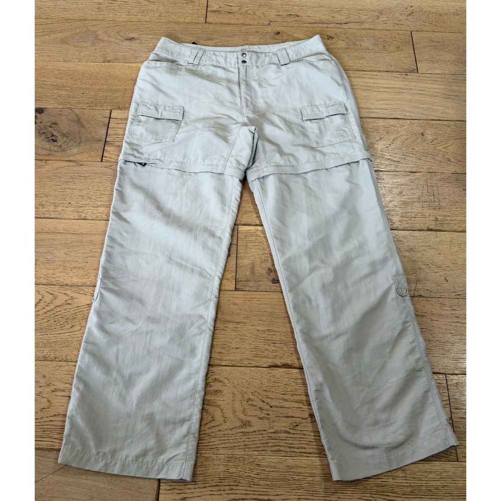 The North Face Size 16 Tan Convertible Hiking Cargo Pants Zip Off Shorts‎ (1302)